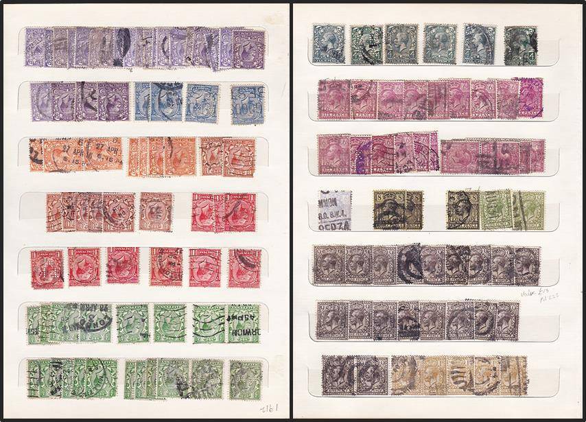 Excellent GBR Collection QV to KGVI in Old Stock Book including PENNY BLACK !!! See All the Scans