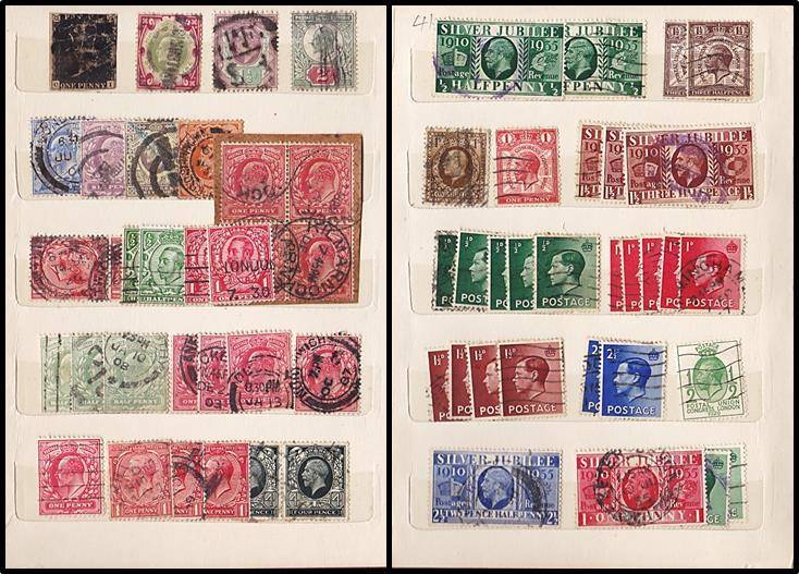 PENNY BLACK & Small Collection of  GBR in Stockbook & Postal History *** GREAT LOT ***