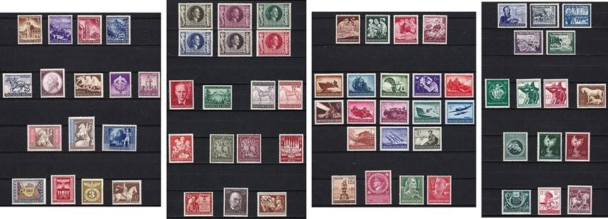 1941-45 German Reich Issues UMM/MM - Some High Value Items  *** CV = R1,750+ ***