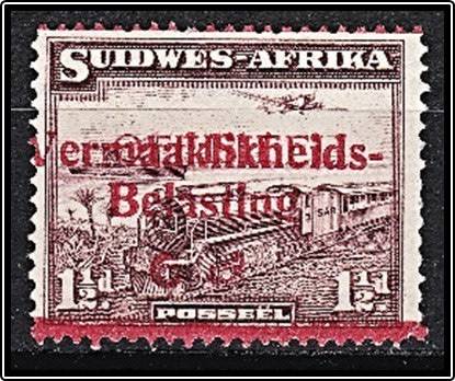 *** S.W.A. RARITY *** VERMAAKLIKHEIDS BELASTING 6d Overprint over "OFFICIAL" Opt