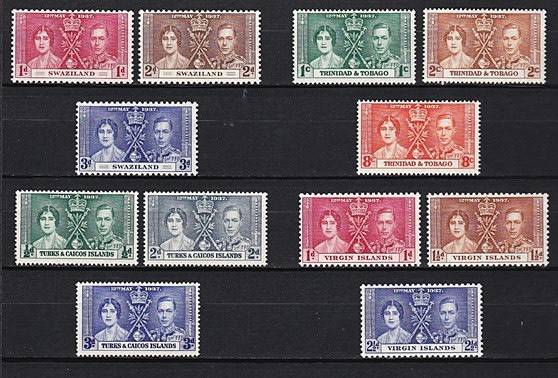 1937 Coronation Complete MM (*) Collection -  Newfoundland Large Set Missing *** CV = R4,000+ ***