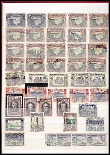 Old LIGHTHOUSE 16/32 Stockbook - Only Partially Scanned *** EXCELLENT RHODESIAS  ***