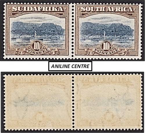 1927 10/- CC.39 MM (*) with ANILINE CENTRES *** R7,500+ ***