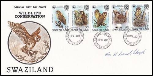 1982 Swaziland Fishing Owls Cancelled SHEET & FDC *** CV  R3,000+ ***