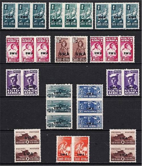 1943/4 SWA Small War Effort UMM/MM Set & VAR  *** CV  R1,100+ ***