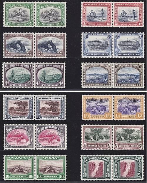 1931 SWA Definitive CC.103/114 Perf Down Full UMM(**) Set *** CV  R13,030 ***