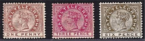 Natal QV Telegraph Mint(*) Issues *** SCARCE LOT ***