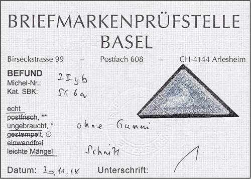 1855/63 CoGH 4d Triangle Mint/No Gum CC.6a & Certificate  *** CV  R27,000 ***