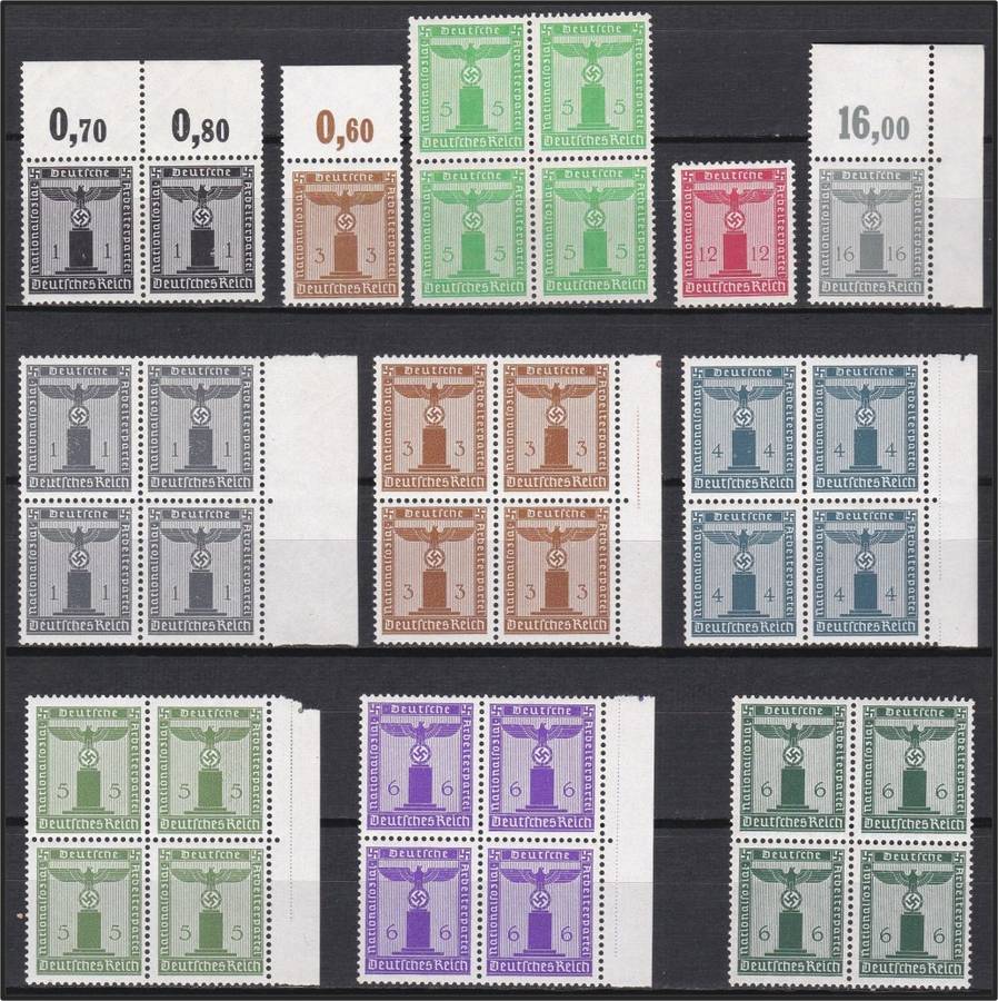 1938 & 1942 German Reich Mi.144-165 S/Sets UMM(**)  *** High CV  R5,100+ ***