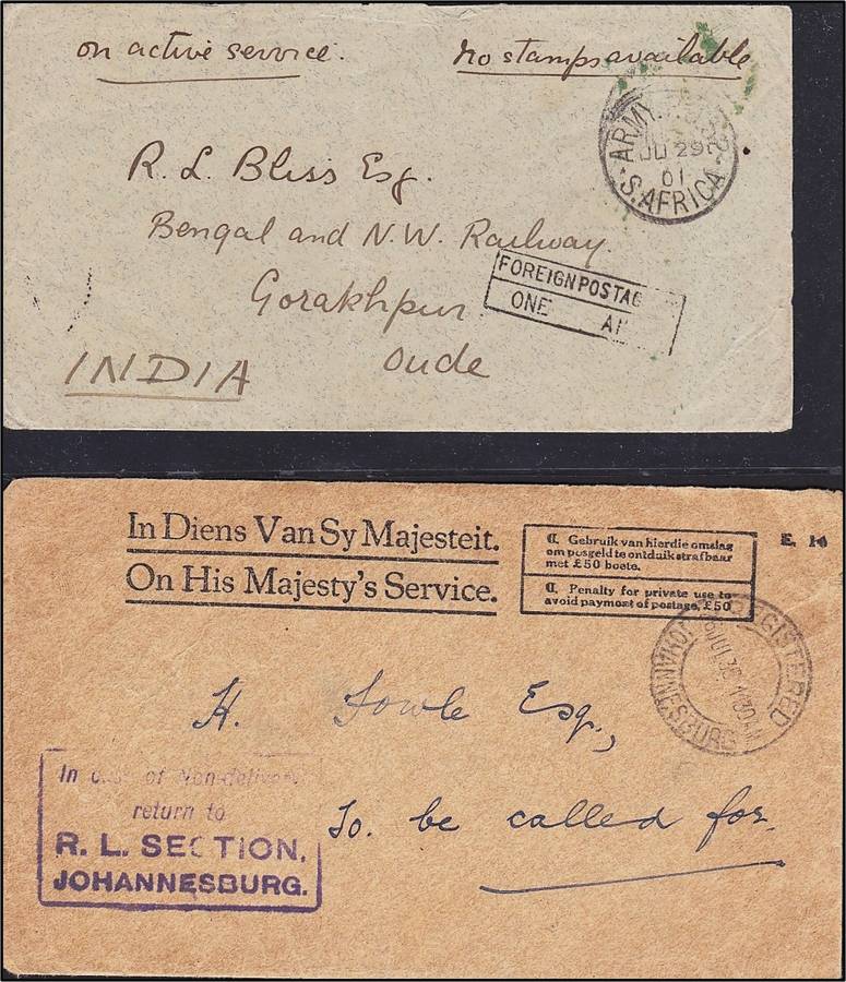 WWII Era Postal History Items: Censored Cachets, On Service etc *** Nice Study Lot ***