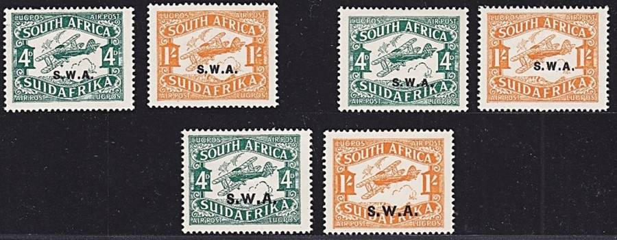 1930 SWA Airmail All Three(3) Settings MM(*) CC.95/100