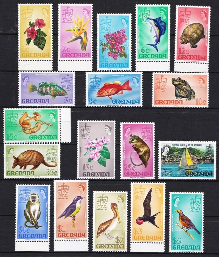 1968 Grenada UMM(**) Definitive Set - Great Thematic @ CV  R1,200+