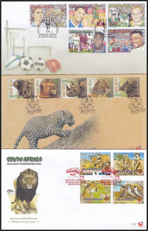 2001 RSA FDCs No.7.8-7.35 Selection @ CV  R1,478