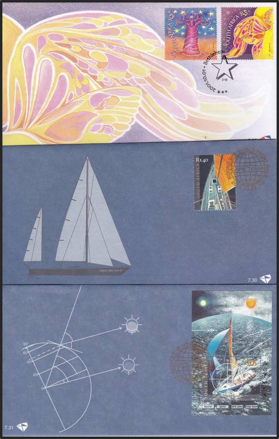 2001 RSA FDCs No.7.8-7.35 Selection @ CV  R1,478