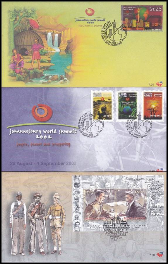 2002/3 RSA FDCs No.7.36-7.66 @ CV  R2.254
