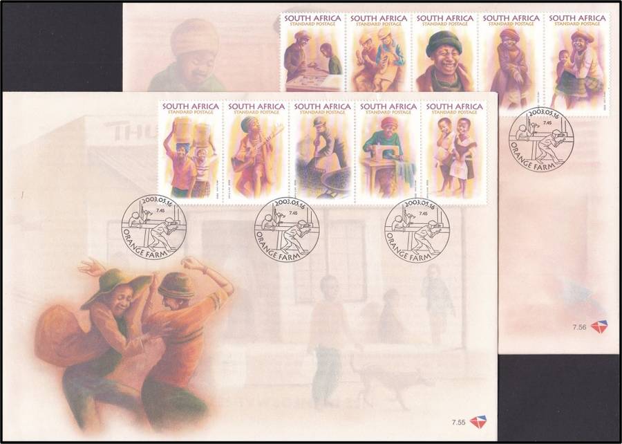 2002/3 RSA FDCs No.7.36-7.66 @ CV  R2.254