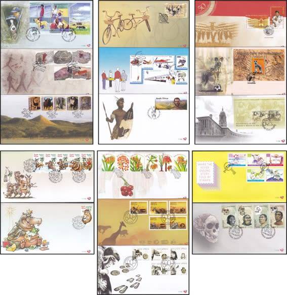 2006 RSA FDCs No.7.101-7.116 @ CV  R1,195