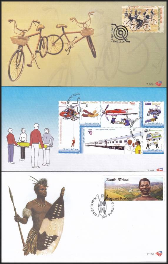 2006 RSA FDCs No.7.101-7.116 @ CV  R1,195