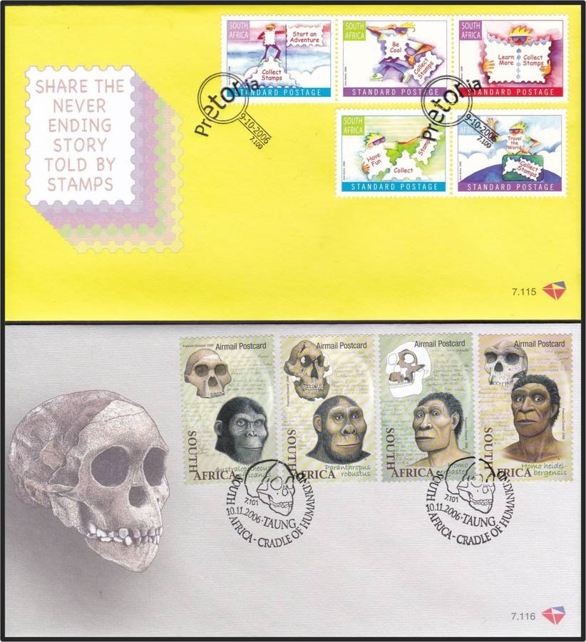 2006 RSA FDCs No.7.101-7.116 @ CV  R1,195