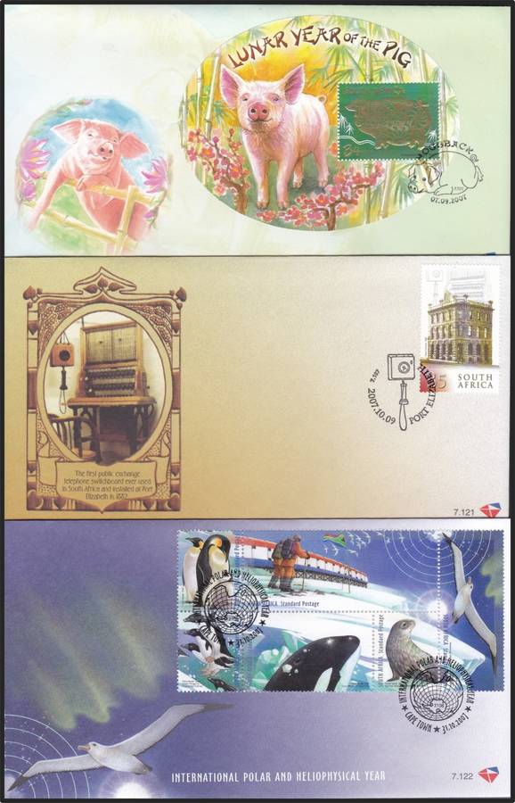 2007/8 RSA FDCs No.7.117-7.1141 @ CV  R1,840