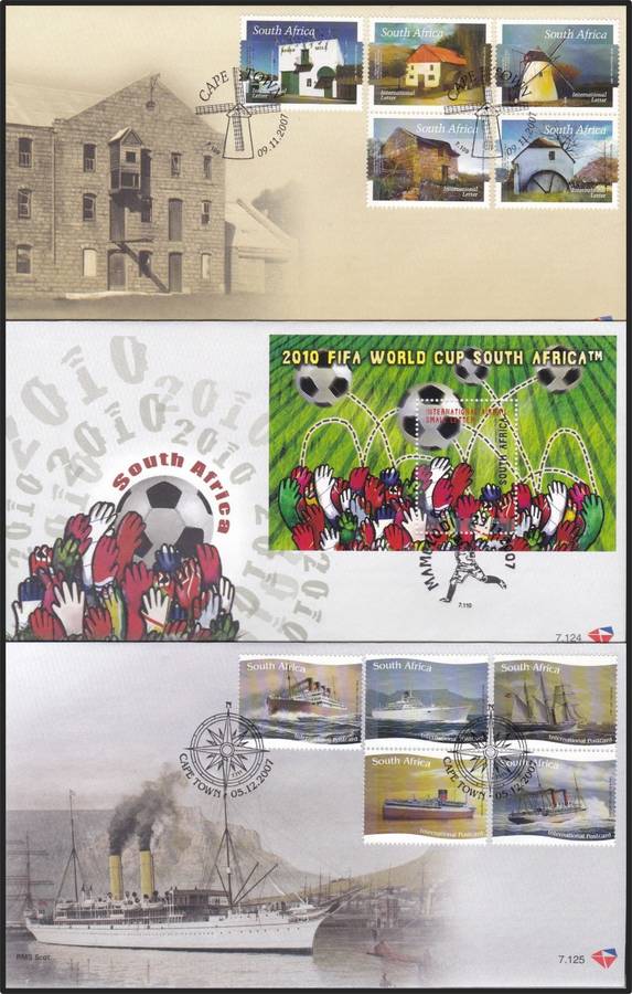 2007/8 RSA FDCs No.7.117-7.1141 @ CV  R1,840