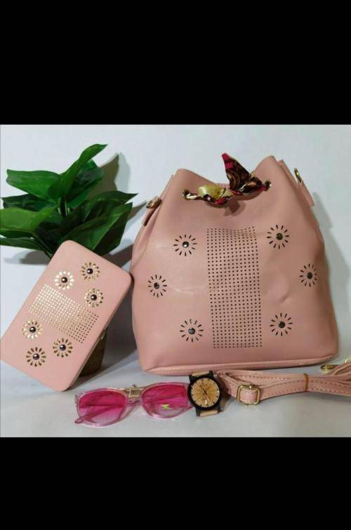 LADIES HAND BAGS WITH ACCESSORIES