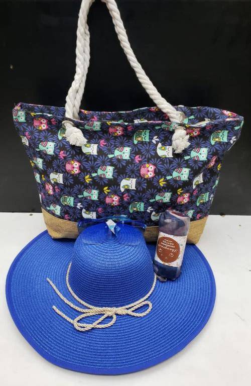 STRAW HAT WITH ACCESSORIES!!