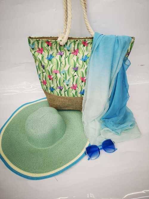 STRAW HAT WITH ACCESSORIES!!