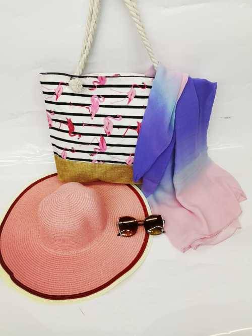 STRAW HAT WITH ACCESSORIES!!