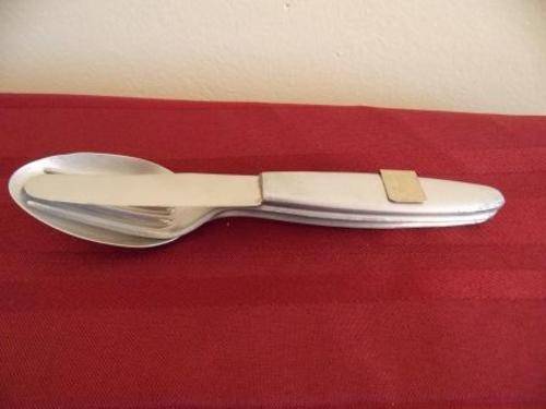 VERY RARE RICHARD'S COMPACTUM MILITARY KNIFE, FORK AND SPOON