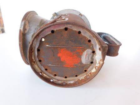 SA RAILWAYS LAMP WITH BLUE AND RED LENSES IN TACT