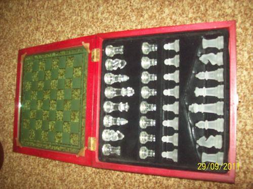 glass chess set