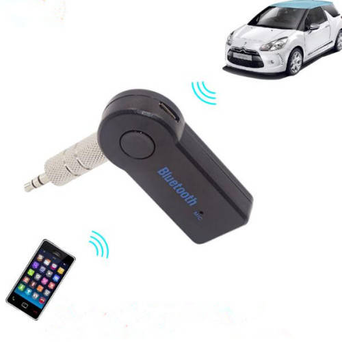 Universal 3.5mm jack Bluetooth Car Kit Hands free Music Audio Receiver Adapter Auto AUX Kit for Spea