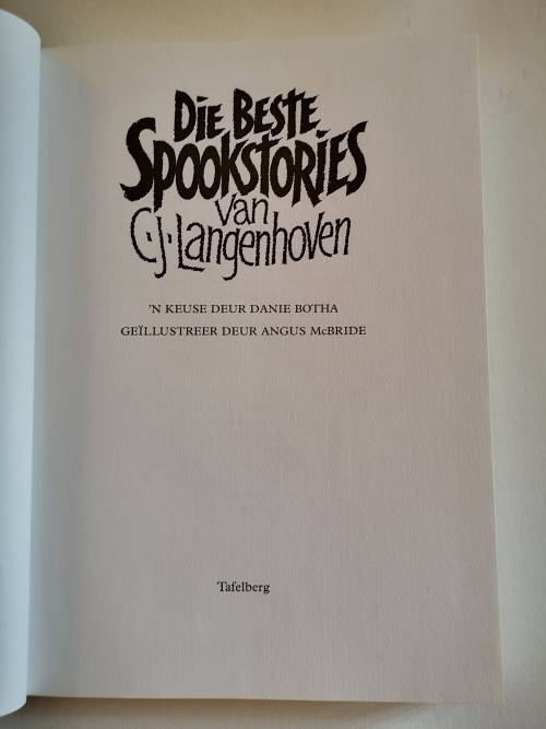 Die Beste Spookstories van C. J. Langenhoven deur D. Botha