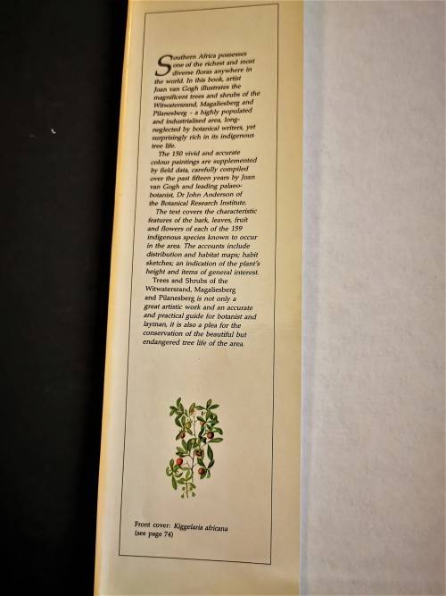 Trees and Shrubs of the Witwatersrand Magaliesburg and Pilansburg by Joan van Gogh and John Anderson