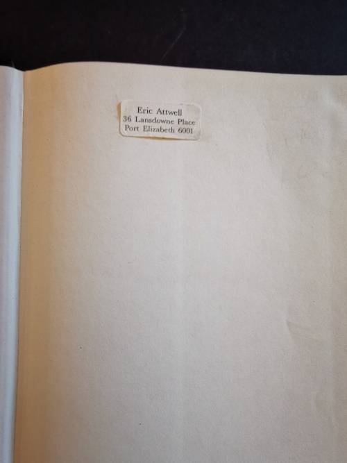 The Road to London by Eric Atwell with forward by Athol Fugard ``SIGNED``