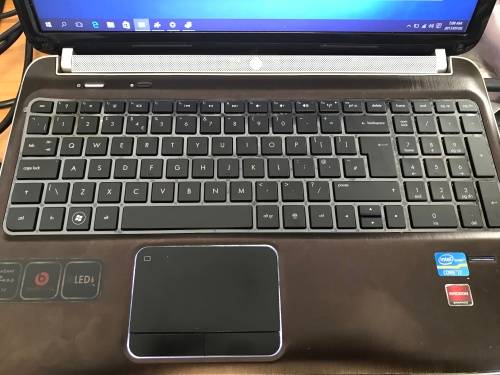 HP PAVILION DV6 CORE i7- 2.0GHZ, 8GB RAM, 750GB HDD, 1GB GRAPHICS, 15.6" DVDWR WIN 10 BAG,