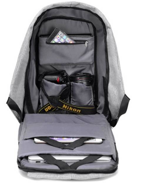 Anti Theft Laptop / Notebook Backpack Bag Travel Bag With External USB Charging Port