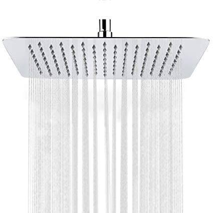 BRAND NEW SQUARE RAINFALL SHOWER HEAD 200MM X 200MM - 8"