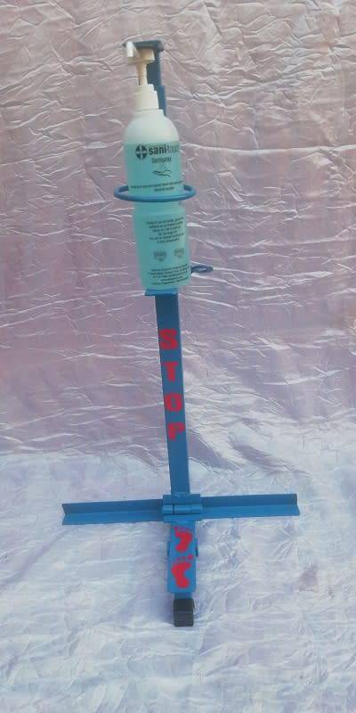 Custom Made KIDS 70CM Heavy Duty Foot Operated Self Standing Sanitizer Stand