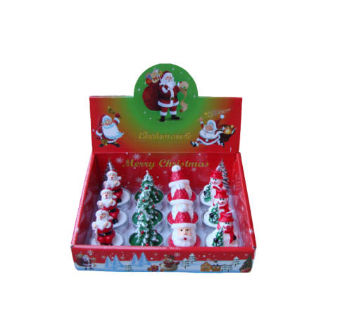 Christmas Tea Light Candles Box Set - 12 Candles