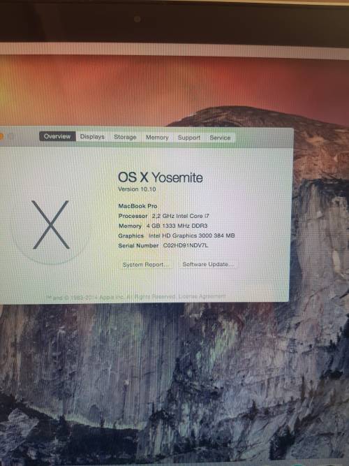 Apple MacBook Pro **Late 2011 ** Core i7** 500GB** Great Condition **