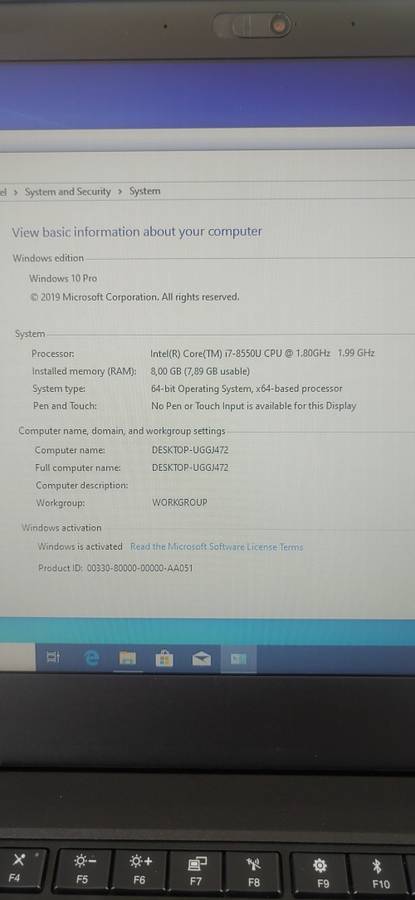 Lenovo Thinkpad T480 | Core i7 | 8th Generation | 8GB Ram | 256SSD Drive | 14" Full HD Display