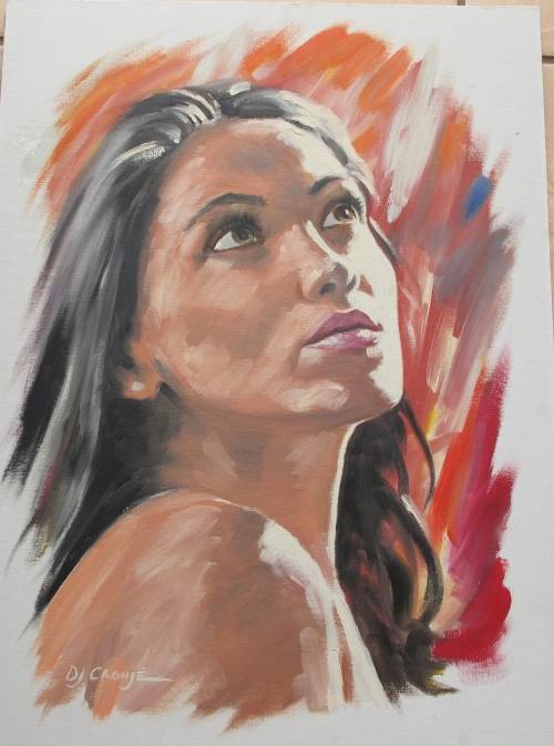 HOPE - OIL  PAINTING ON BOARD BY DANIE CRONSE