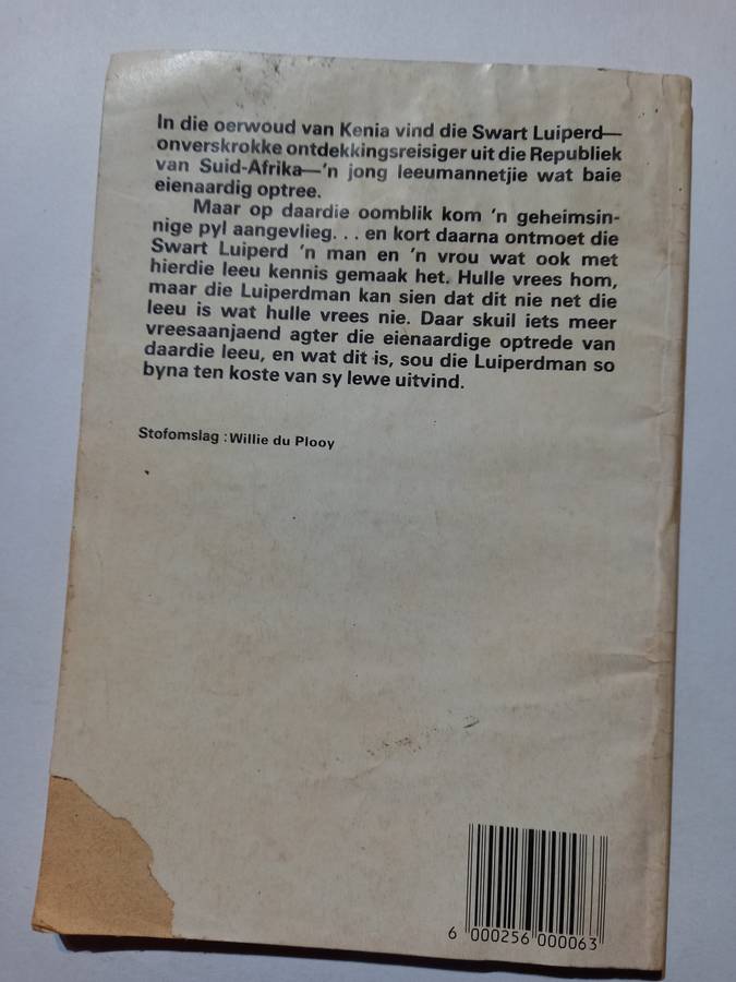 Die Swart Luiperd,No 60, Moord in die Oerwoud, Sirkel Uitgewers, Braam Le Roux