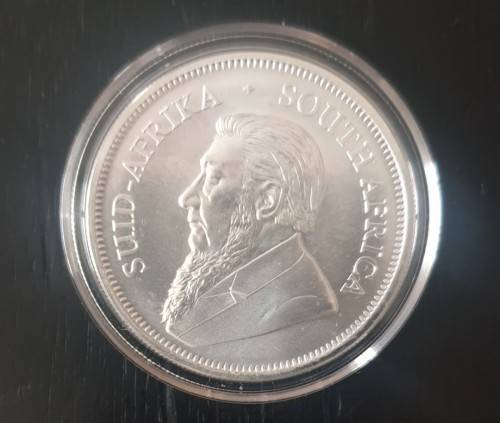 One Ounce 2020 Bullion Silver Krugerrand includes capsule