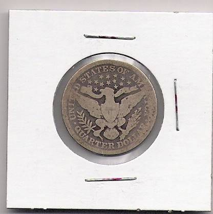 1895 Barber Quarter Dollar