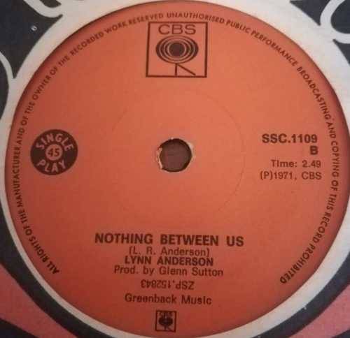 LYNN ANDERSON - ROSE GARDEN 45RPM RECORD