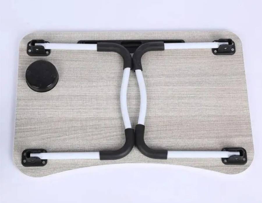 Convenient Folding Small Table Lazy Bed Table Desk Folding Computer Table (Black colour)