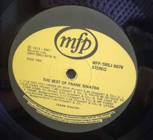 THE BEST OF FRANK SINATRA LP VINYL RECORD
